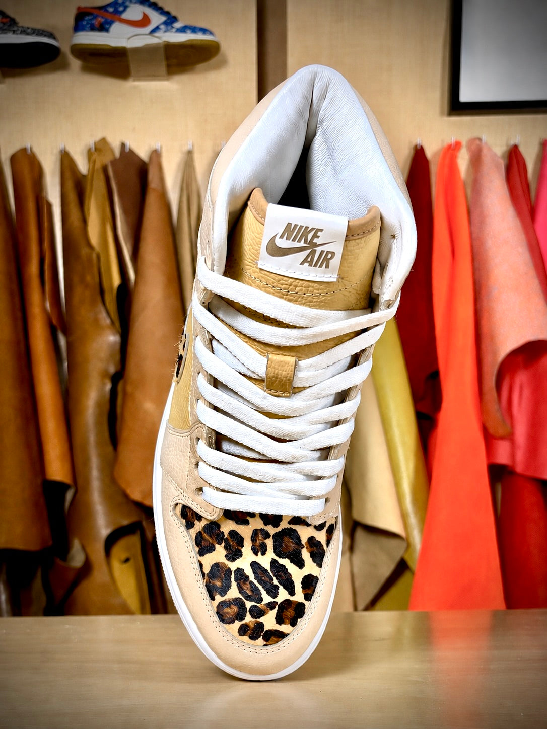 Custom ‘Cream/Leopard’ Air Jordan 1 High - Size 8 US Men's/9.5 US Women’s (Archive Sale)