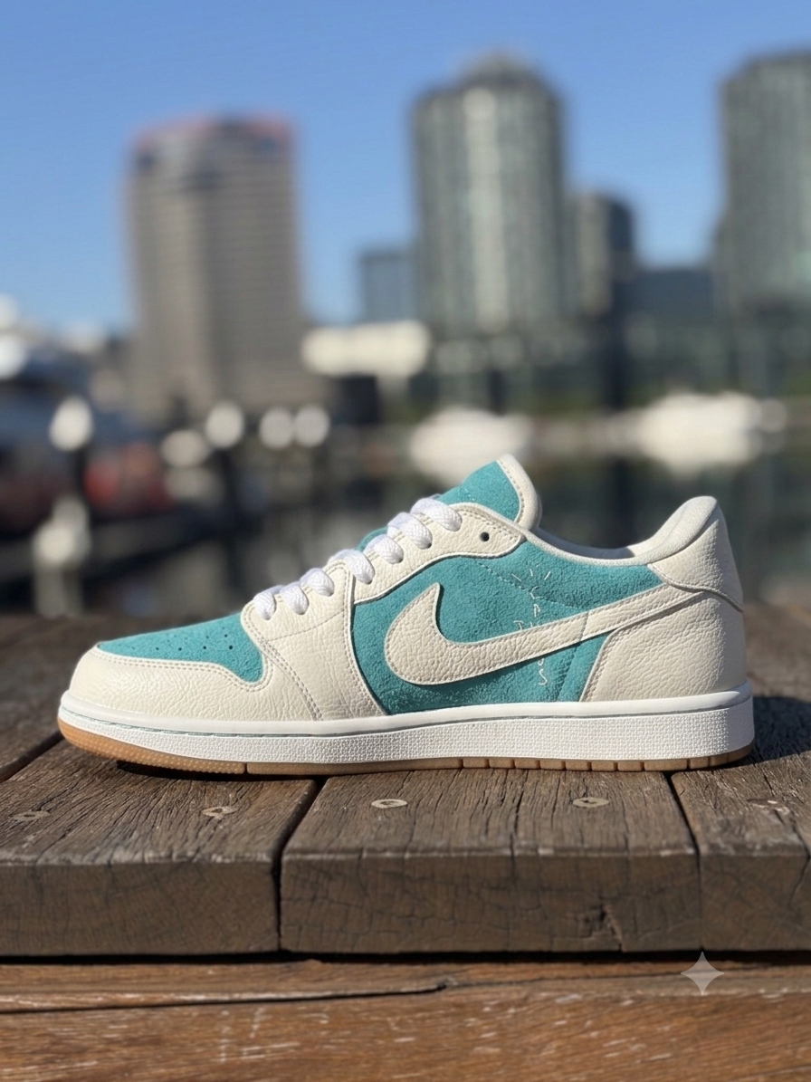 Custom AJ1 Low TS White/Blue — Subscriber Release