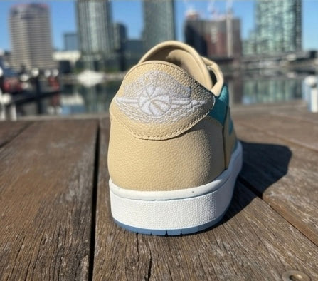 Custom AJ1 Low TS Sail/Blue — Subscriber Release