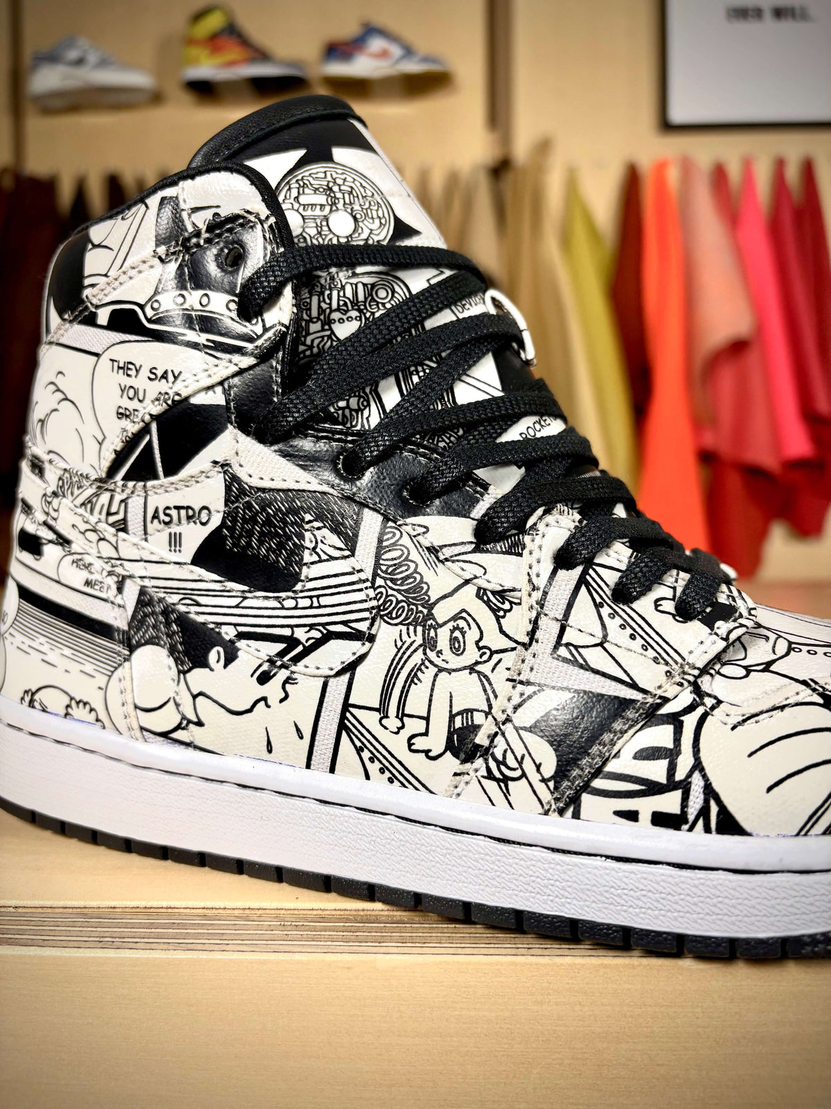 Custom SAMPLE 'Astro Boy' Air Jordan 1 - Size 10 US (Archive Sale)