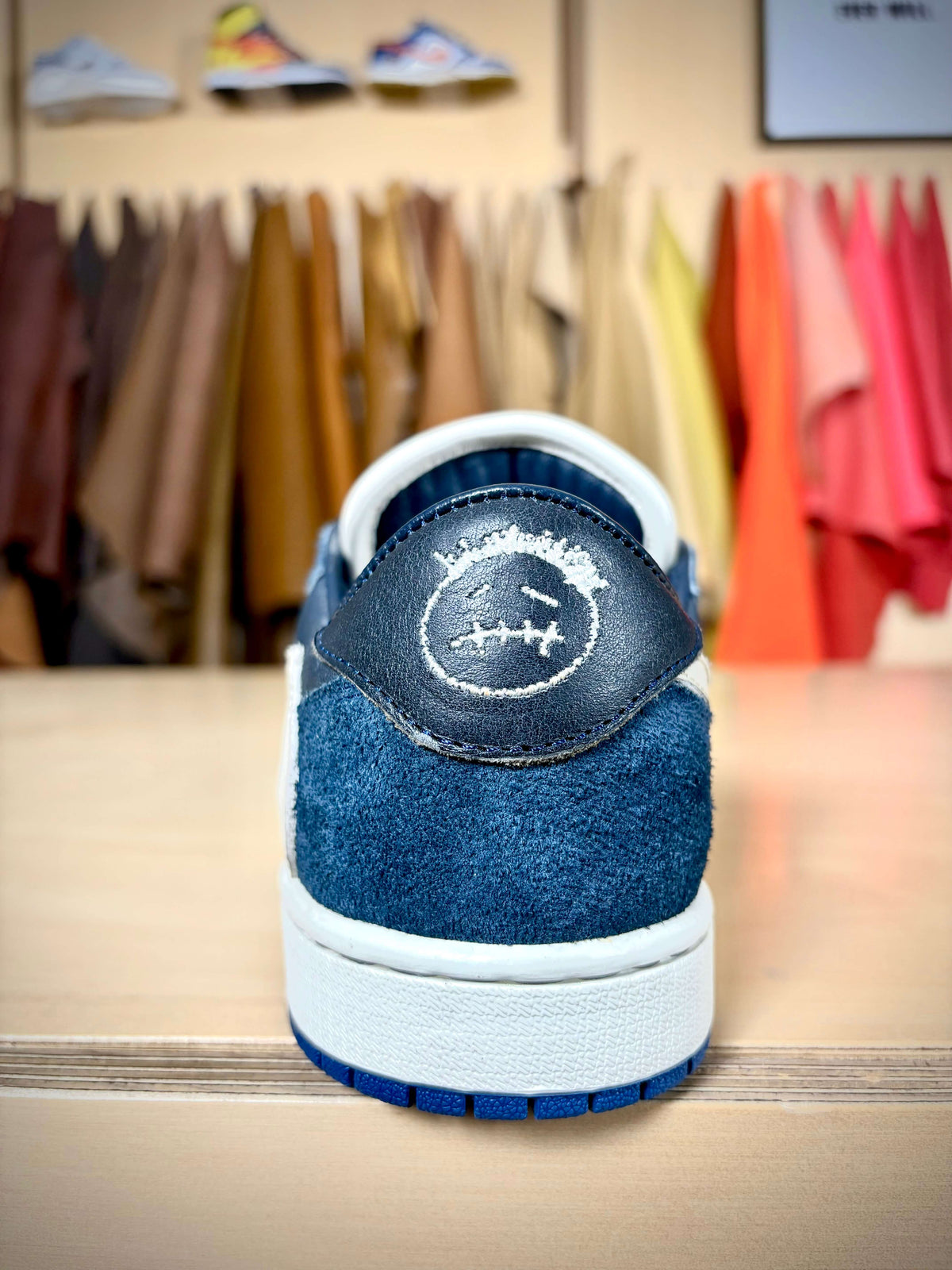 Custom ‘Navy/Cream’ AJ1 Low TS - Size 7.5 US (Archive Sale)