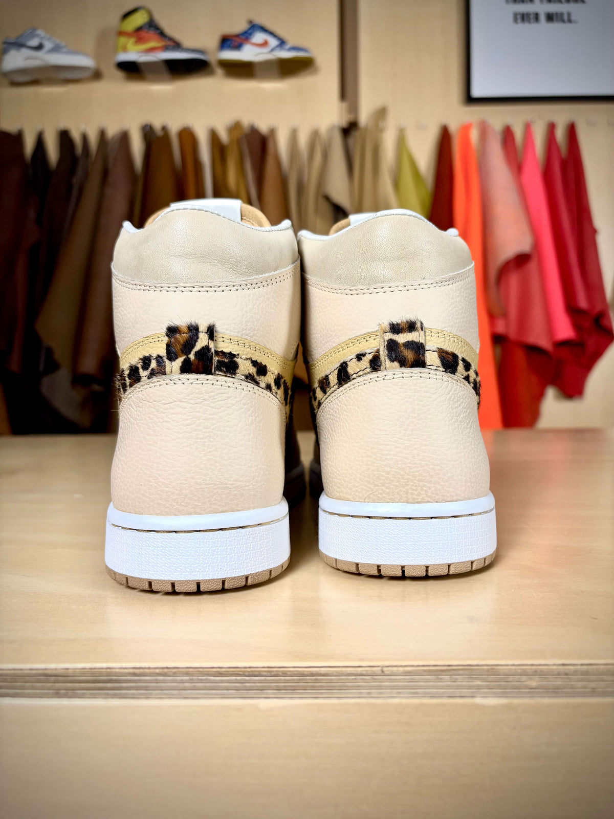 Custom ‘Cream/Leopard’ Air Jordan 1 High - Size 8 US Men's/9.5 US Women’s (Archive Sale)