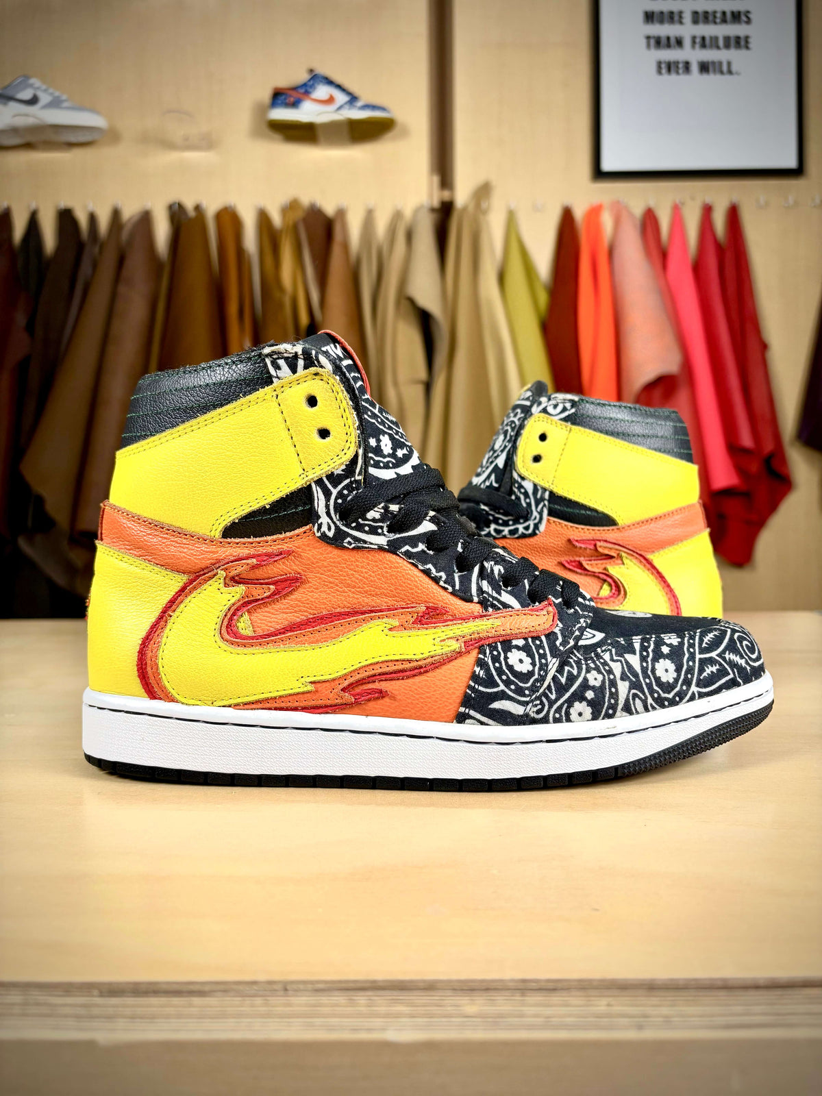 Custom 'LA Flame' Air Jordan 1 High TS - Size 10 US (Archive Sale)