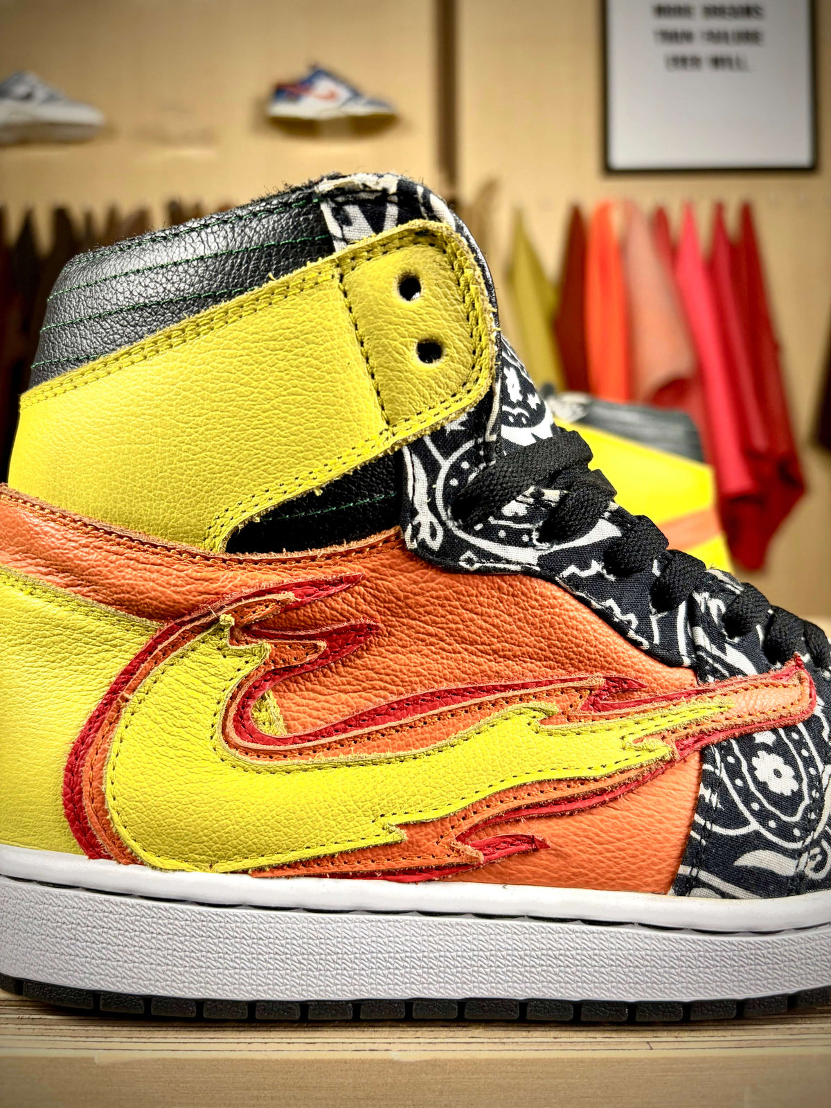Custom 'LA Flame' Air Jordan 1 High TS - Size 10 US (Archive Sale)