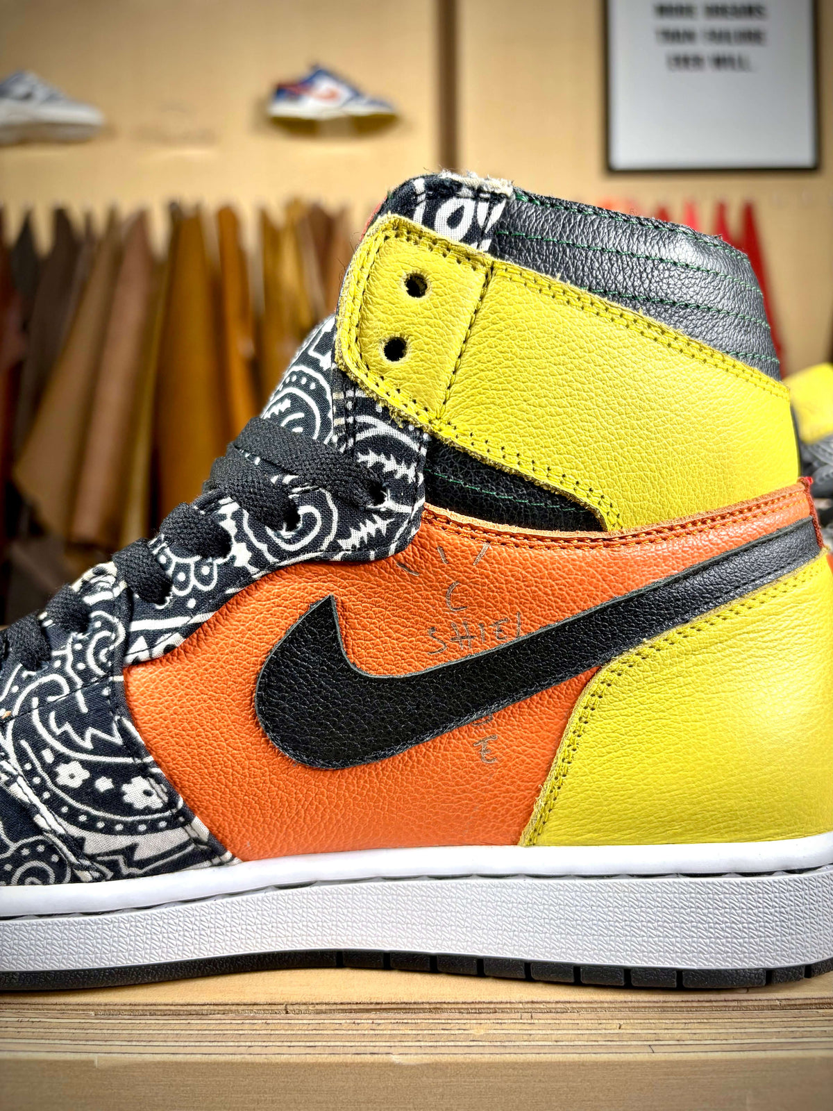 Custom 'LA Flame' Air Jordan 1 High TS - Size 10 US (Archive Sale)