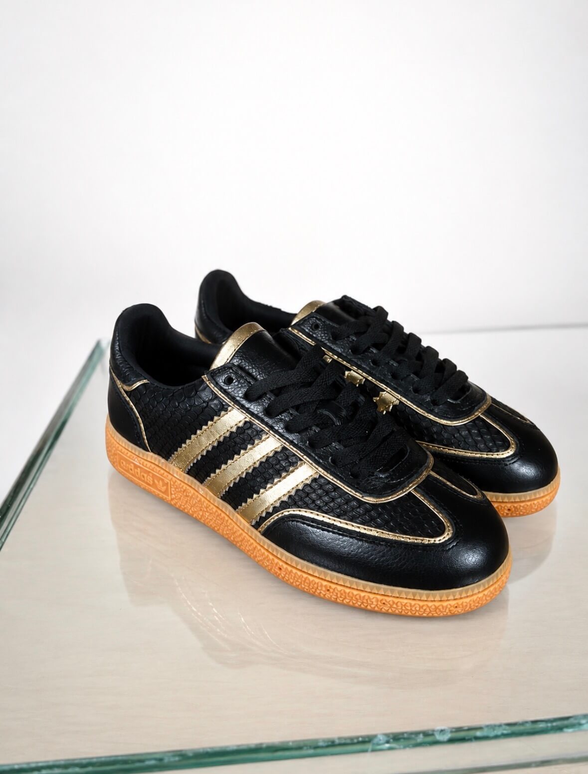 Custom adidas Spezial ‘Black Gold’ - Size 7 US Women’s (Archive Sale)