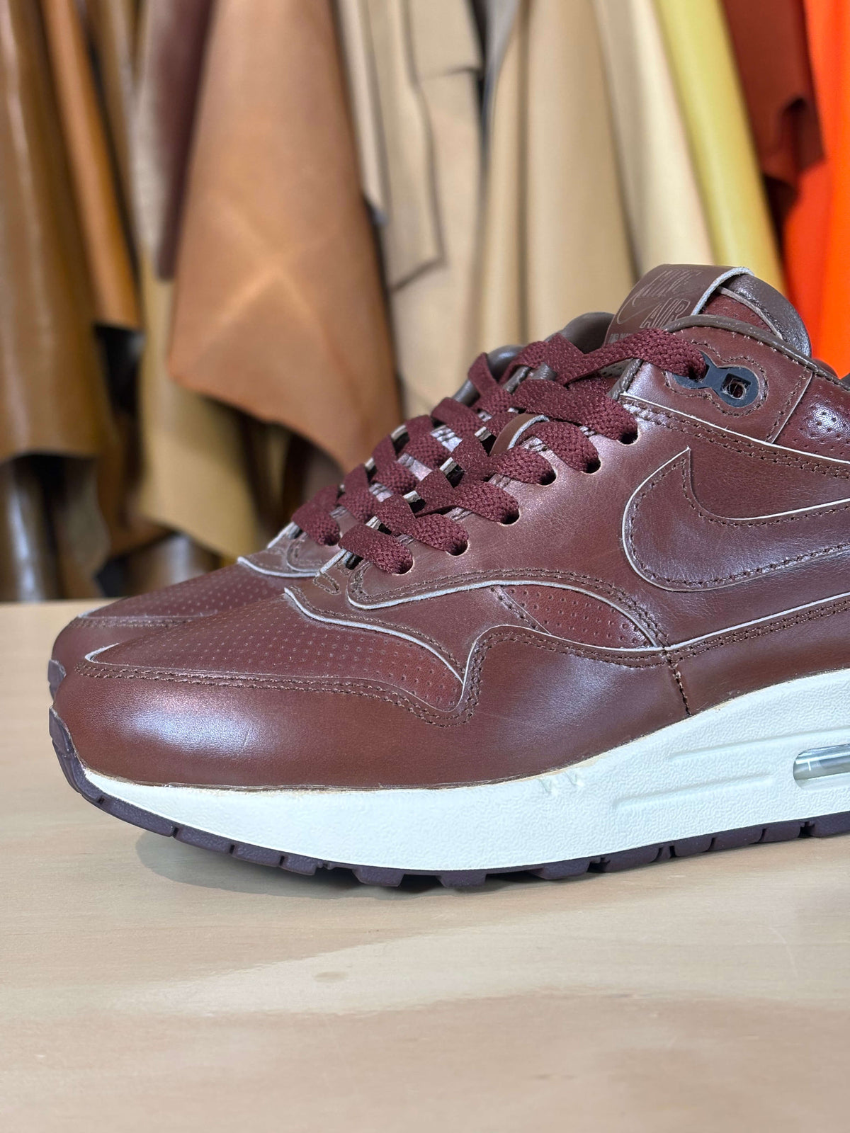 Custom ‘Oxblood’ Air Max 1 - Size 5 US Men's/6.5 US Women's (Archive Sale)