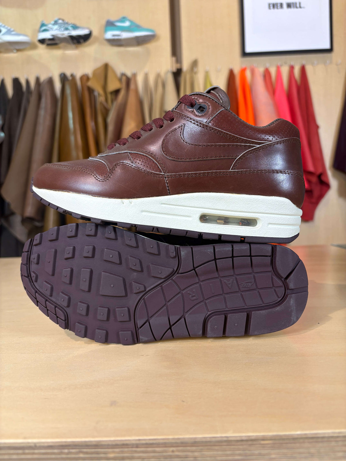 Custom ‘Oxblood’ Air Max 1 - Size 5 US Men's/6.5 US Women's (Archive Sale)