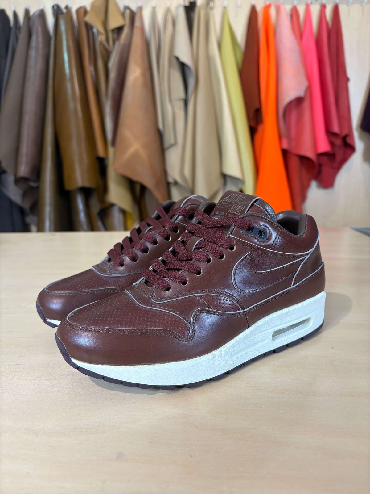 Custom ‘Oxblood’ Air Max 1 - Size 5 US Men's/6.5 US Women's (Archive Sale)