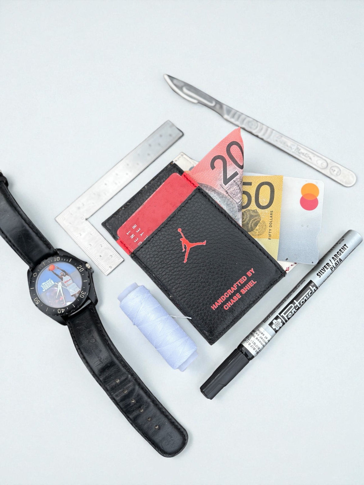 AJ1 “Chicago” Off-White Inspired Sneaker Wallet Card Holder - ChaseShiel